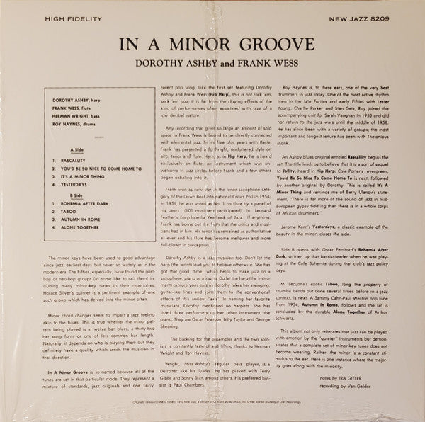 Dorothy Ashby And Frank Wess - In A Minor Groove | Mint (M) Mint (M)-