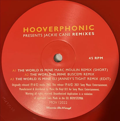Hooverphonic - Presents Jackie Cane Remixes (VINYL) | Mint (M) Mint (M)-