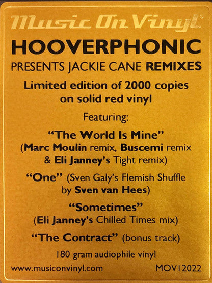 Hooverphonic - Presents Jackie Cane Remixes (VINYL) | Mint (M) Mint (M)-