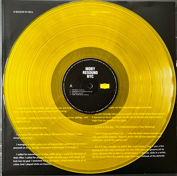 Moby - Resound NYC (CLEAR "SUN" YELLOW VINYL) | Mint (M) Mint (M)-