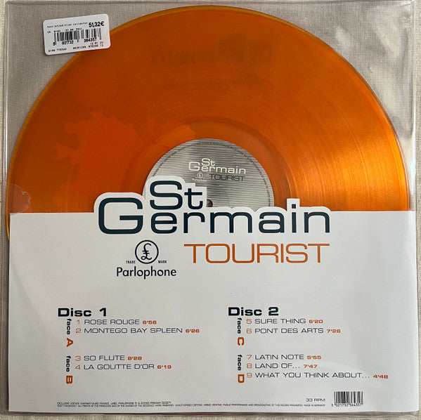 St Germain - Tourist (2xORANGE VINYL)*SPLIT PVC* | Mint (M) Excellent (EX)-