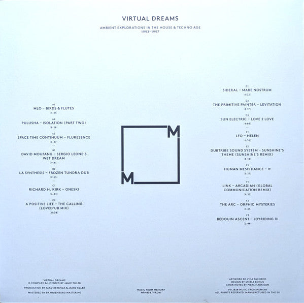 Various - Virtual Dreams (Ambient Explorations In The House & Techno Age, 1993-1997) (3xVINYL) | Mint (M) Mint (M)-