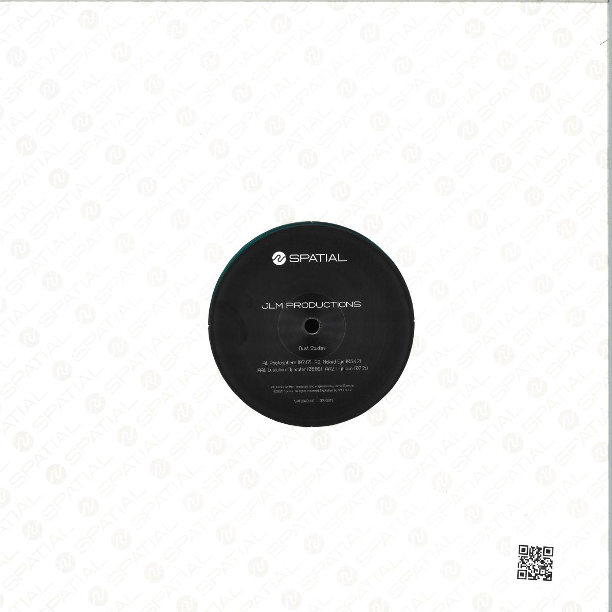 JLM Productions - Dust Studies (TEAL VINYL 12" Spatial SPTL049) | NEW Mint (M) Mint (M)-
