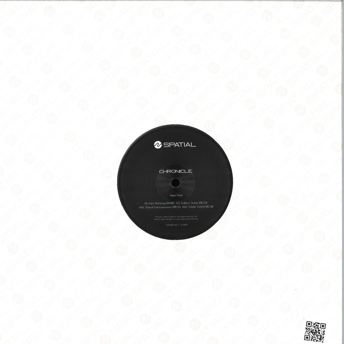 Chronicle - Aqua Pura (CLEAR VINYL 12" Spatial SPTL048) | NEW Mint (M) Mint (M)-