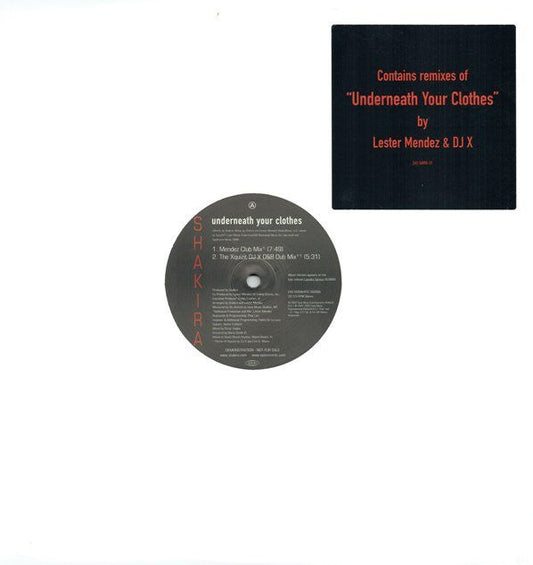 Underneath Your Clothes (Lester Mendez & DJ X Remixes) | Near Mint (NM)-