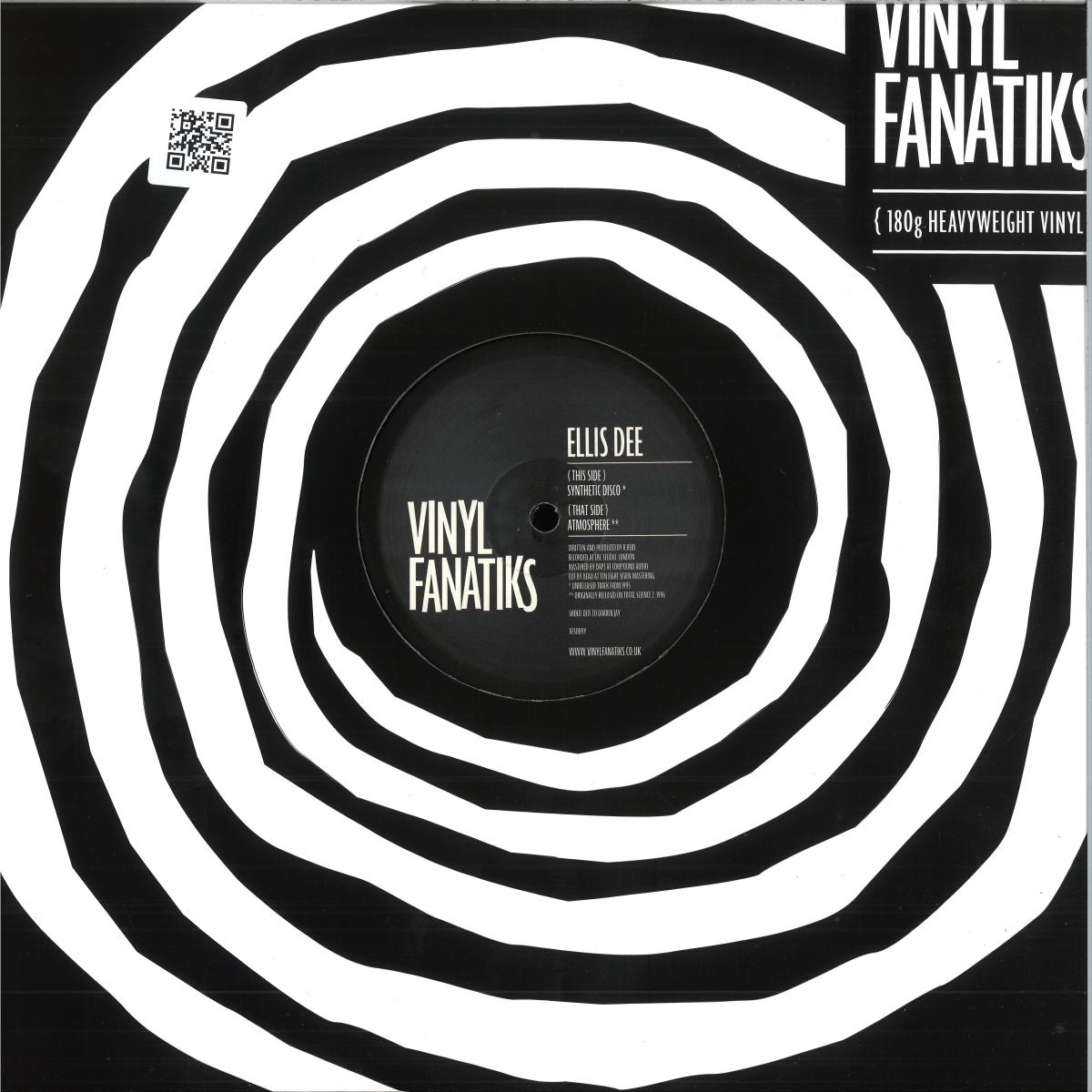 Ellis Dee - Synthetic Disco / Atmosphere (VINYL 12" Vinyl Fanatiks VF0S89Y) | NEW Mint (M) Mint (M)-