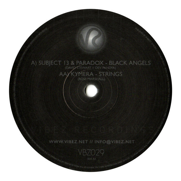Subject 13 - Black Angels / Strings (VINYL) | Excellent+ (EX+) Excellent+ (EX+)-