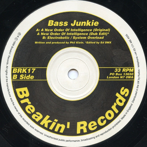 Bass Junkie - Cyber Bass EP | Very Good Plus (VG+) Very Good Plus (VG+)-