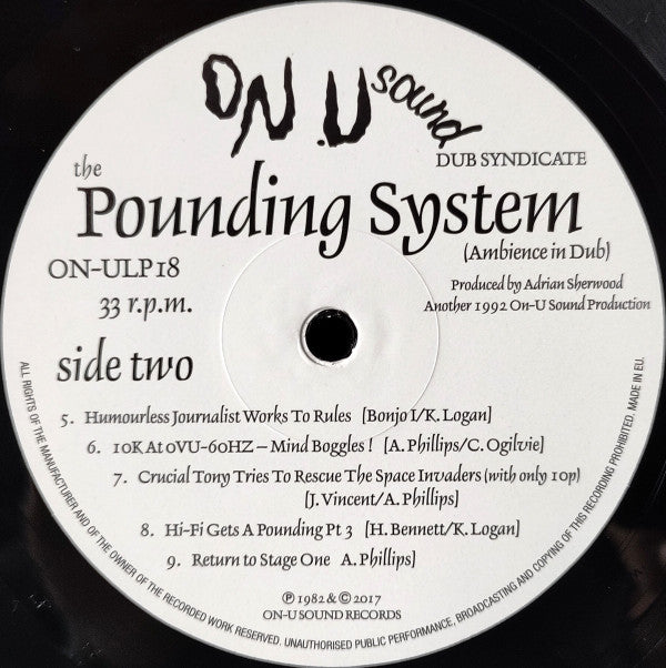Dub Syndicate - The Pounding System (Ambience In Dub) | Mint (M) Mint (M)-