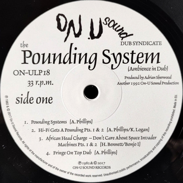 Dub Syndicate - The Pounding System (Ambience In Dub) | Mint (M) Mint (M)-