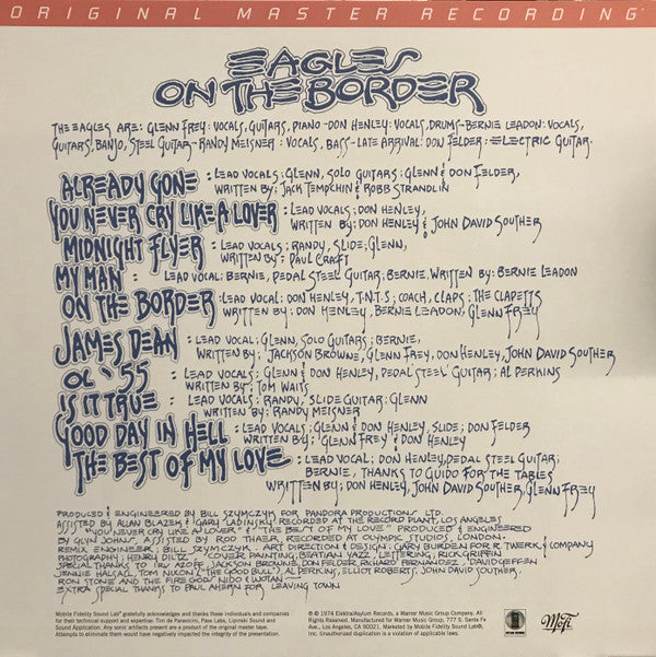 Eagles - On The Border (VINYL 2LP 45RPM) | Mint (M) Mint (M)-