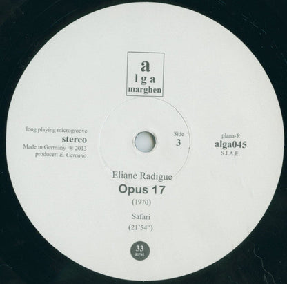 Eliane Radigue - Opus 17 | Mint (M) Mint (M)-