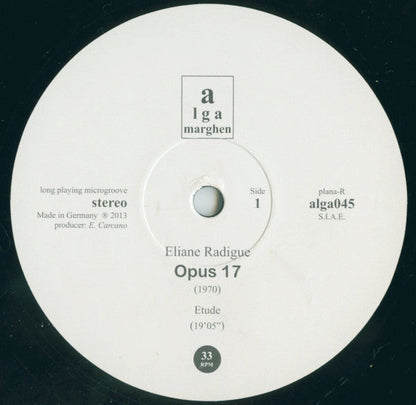 Eliane Radigue - Opus 17 | Mint (M) Mint (M)-