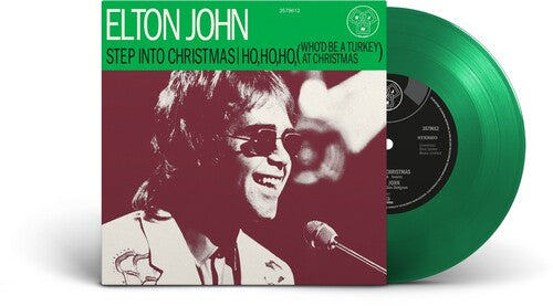 Elton John - Step Into Christmas [Transparent Green 7" Single] | Mint (M) Mint (M)-