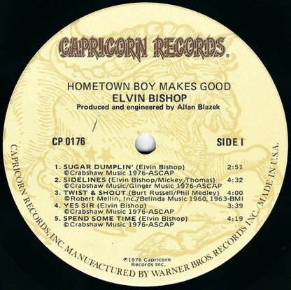 Elvin Bishop - Hometown Boy Makes Good! | Near Mint (NM) Very Good Plus (VG+)-