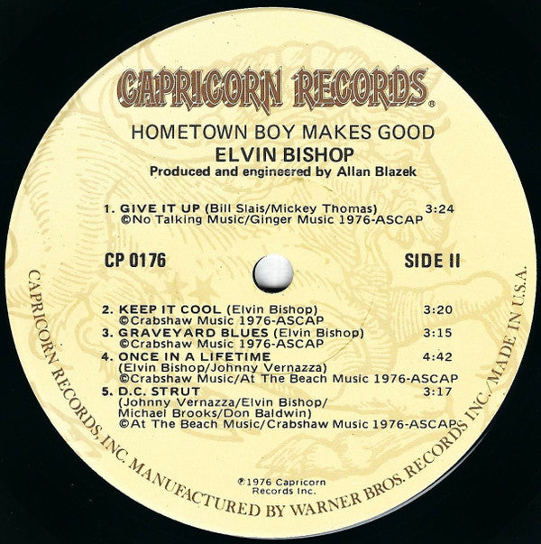 Elvin Bishop - Hometown Boy Makes Good! | Near Mint (NM) Very Good Plus (VG+)-