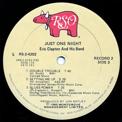 Eric Clapton - Just One Night | Near Mint (NM) Near Mint (NM)-