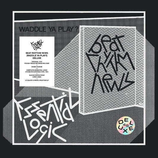 Essential Logic - Beat Rhythm News (Waddle Ya Play?) (45th Anniversary Deluxe Black & White Splatter VINYL) | Mint (M) Mint (M)-