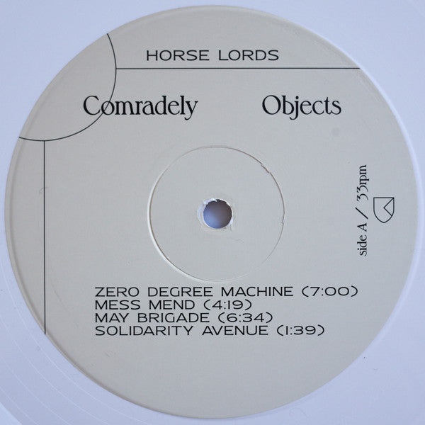 Horse Lords - Comradely Objects (Ltd White VInyl) | Mint (M) Mint (M)-