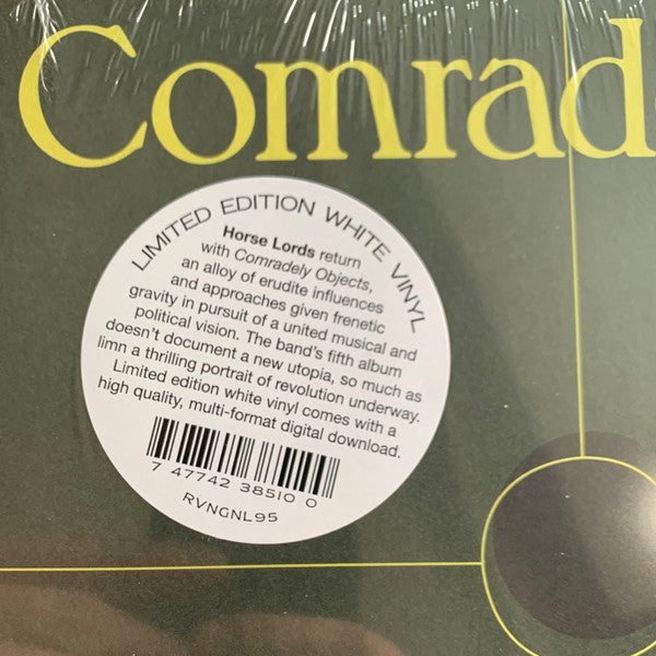 Horse Lords - Comradely Objects (Ltd White VInyl) | Mint (M) Mint (M)-