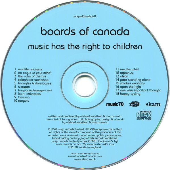 Boards Of Canada - Music Has The Right To Children *CD* | Mint (M) Mint (M)-