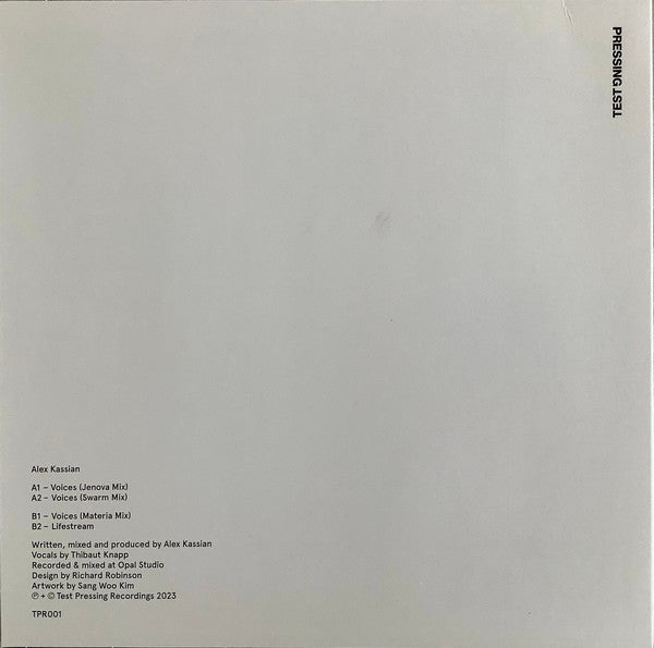 Alex Kassian - Voices (VINYL) | Mint (M) Mint (M)-