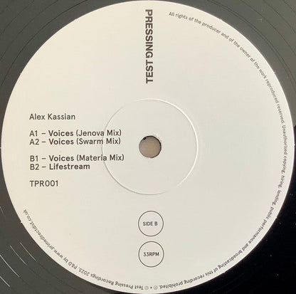 Alex Kassian - Voices (VINYL) | Mint (M) Mint (M)-