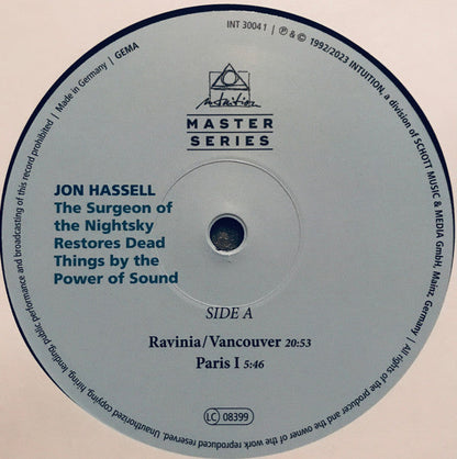 Jon Hassell - The Surgeon Of The Nightsky Restores Dead Things By The Power Of Sound | Mint (M) Mint (M)-