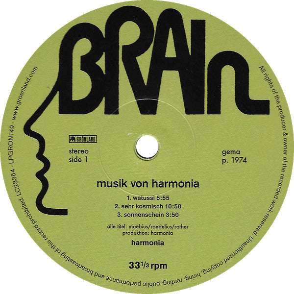 Musik Von Harmonia (VINYL) | Mint (M) Mint (M)-