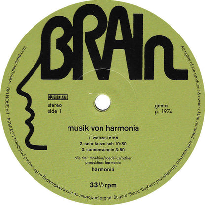 Musik Von Harmonia (VINYL) | Mint (M) Mint (M)-