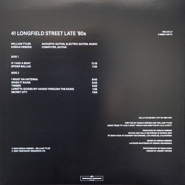 Kieran Hebden - 41 Longfield Street Late '80s (VINYL) | Mint (M) Mint (M)-