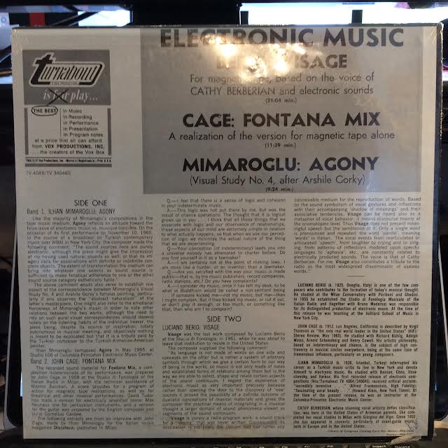 John Cage - Electronic Music (VINYL) |-