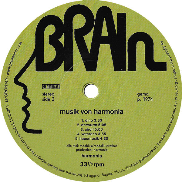 Musik Von Harmonia (VINYL) | Mint (M) Mint (M)-