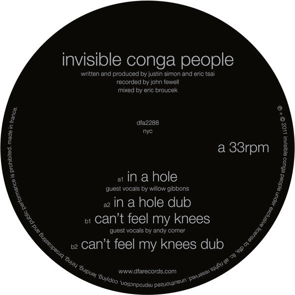 Invisible Conga People - In A Hole (12" VINYL) | Near Mint- (NM-) Generic-