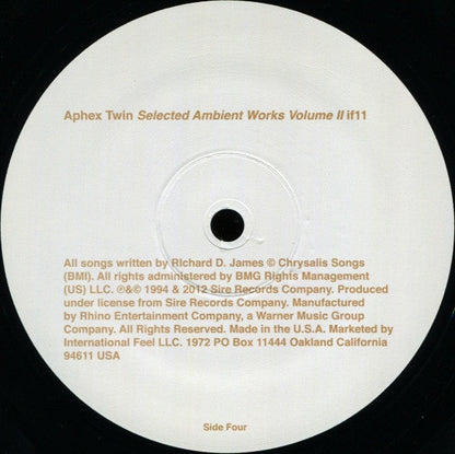 Aphex Twin - Selected Ambient Works Volume II (VINYL 3LP) | Near Mint (NM or M-) Near Mint- (NM-)-