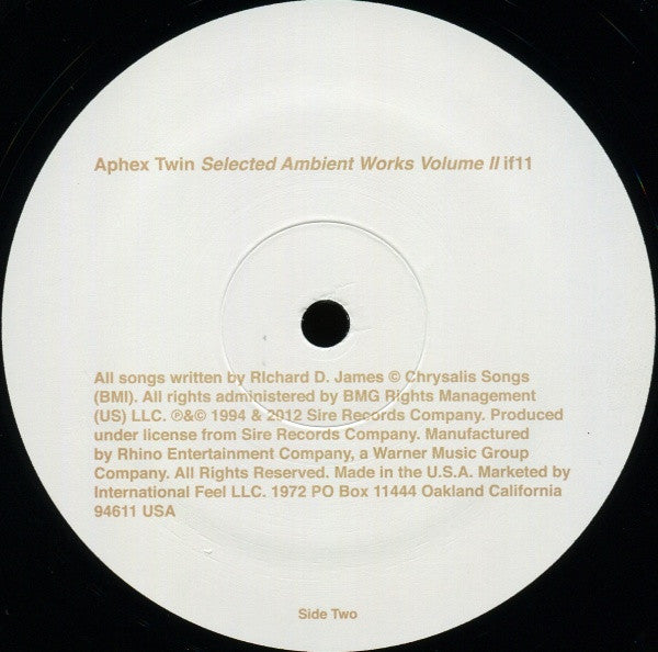 Aphex Twin - Selected Ambient Works Volume II (VINYL 3LP) | Near Mint (NM or M-) Near Mint- (NM-)-