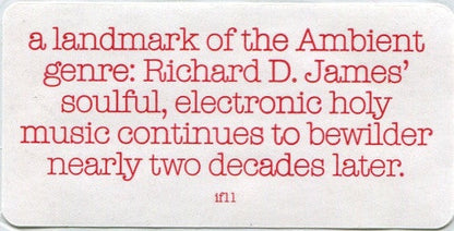 Aphex Twin - Selected Ambient Works Volume II (VINYL 3LP) | Near Mint (NM or M-) Near Mint- (NM-)-