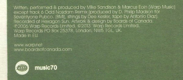 Boards Of Canada - Trans Canada Highway | Mint (M) Mint (M)-