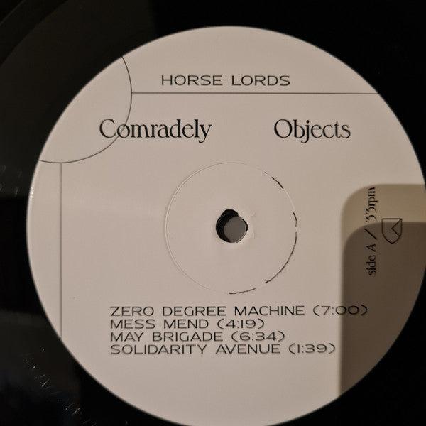 Horse Lords - Comradely Objects (Black Vinyl) | Mint (M) Mint (M)-