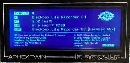 Aphex Twin - Blackbox Life Recorder 21f / In A Room7 F760 | Mint (M) Mint (M)-
