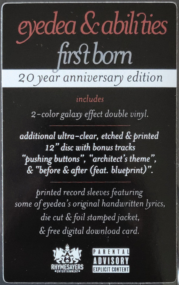 Eyedea & Abilities - First Born | Mint (M) Mint (M)-