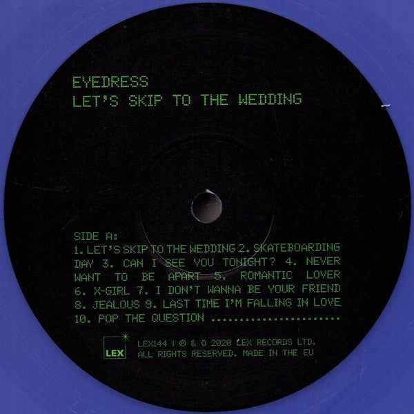 Eyedress Let’s Skip To The Wedding LP Mint (M) Mint (M)-