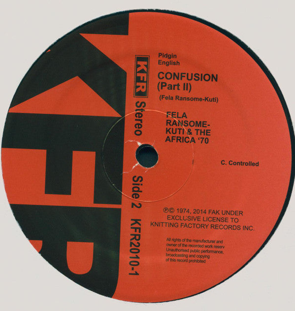 Fela Kuti & Africa 70 - Confusion | Mint (M) Mint (M)-