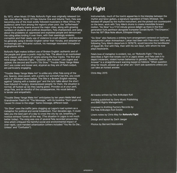 Fela Kuti & Africa 70 - Music Of Fela - Roforofo Fight | Mint (M) Mint (M)--