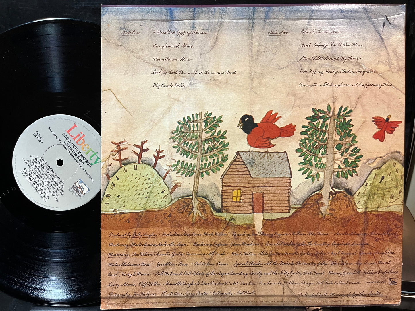 Doc & Merle Watson - Lonesome Road (VINYL LP LIBERTY LN-10027) | Near Mint- (NM-) Excellent (EX)-