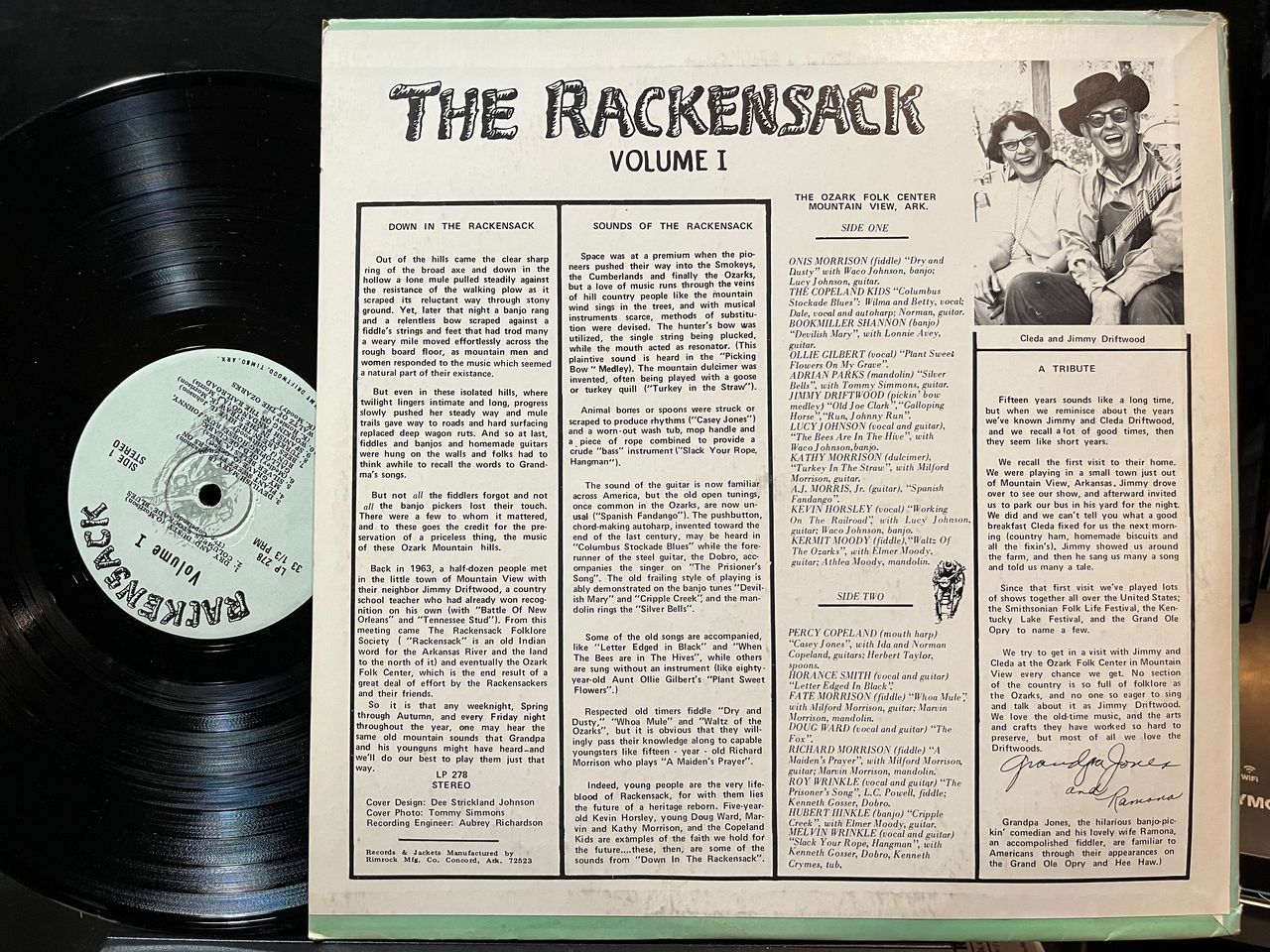 Various - The Rackensack, Volume I (VINYL) | Near Mint (NM) Excellent+ (EX+)-