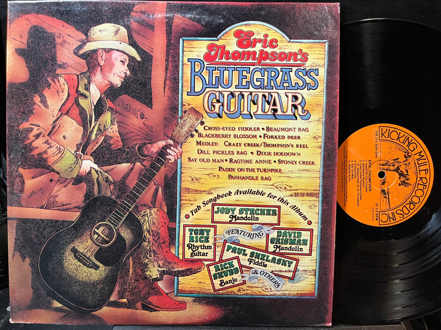 Eric Thompson - Eric Thompson's Bluegrass Guitar (VINYL LP KICKING MULE KM 215 1979) | USED-