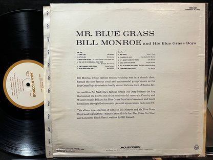 Bill Monroe And His Blue Grass Boys - Mr. Blue Grass (VINYL LP MCA MCA-82 1973) | USED Near Mint (NM or M-) Near Mint (NM)-