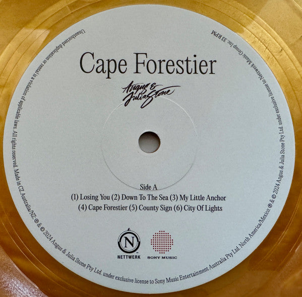 Angus & Julia Stone - Cape Forestier (GOLD VINYL) | Mint (M) Mint (M)-