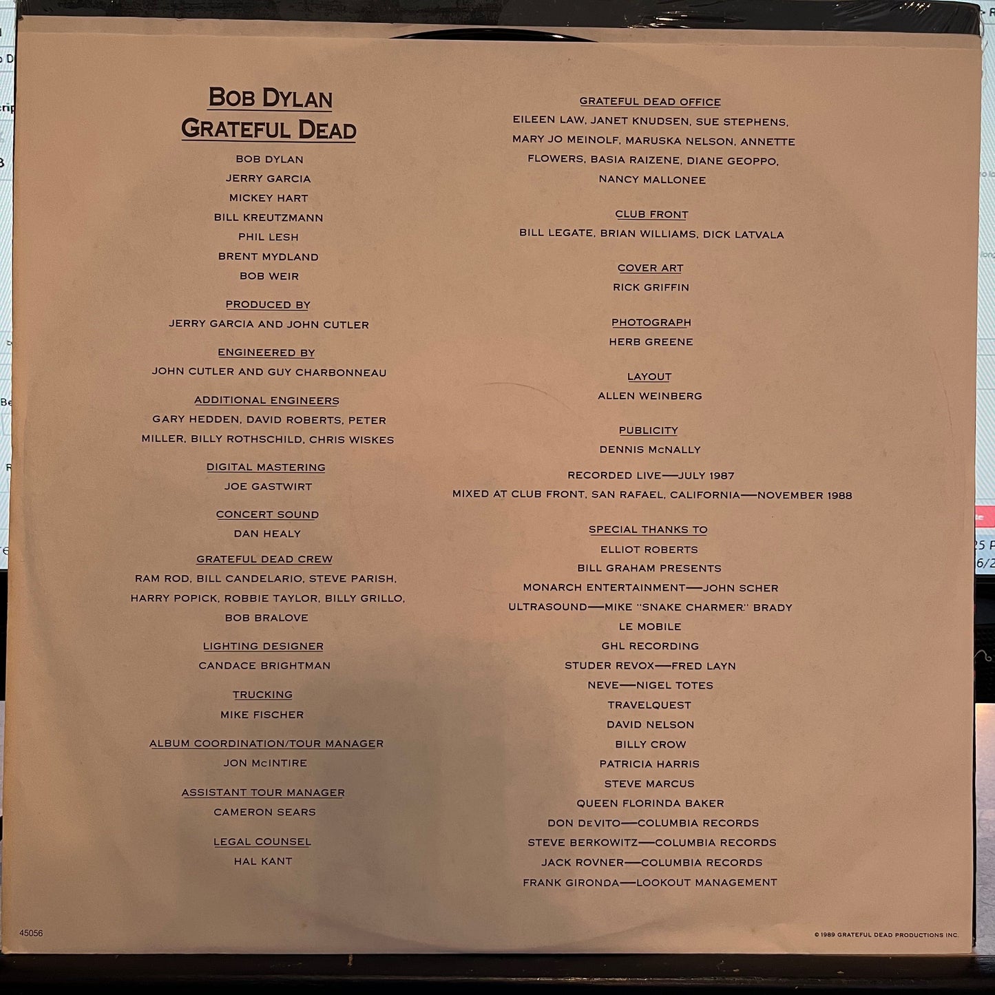 Dylan & The Dead | Mint (M) Mint (M)-